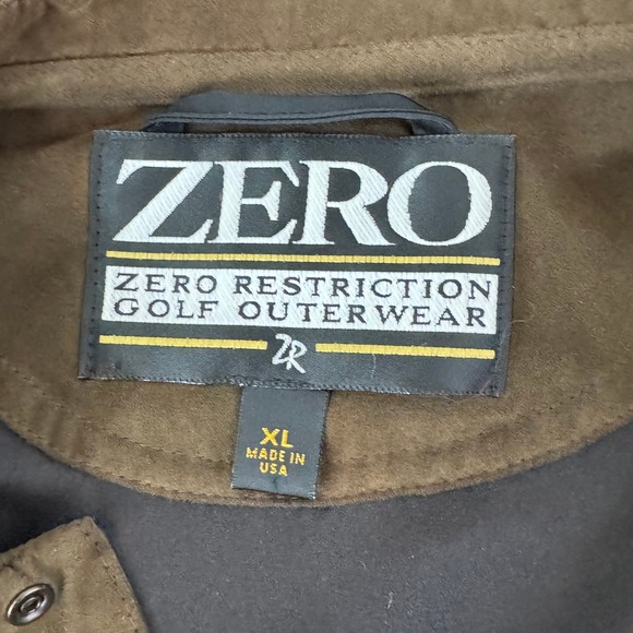 Zero Restriction Jacket Microfiber Pullover XL Brown - Picture 10 of 14